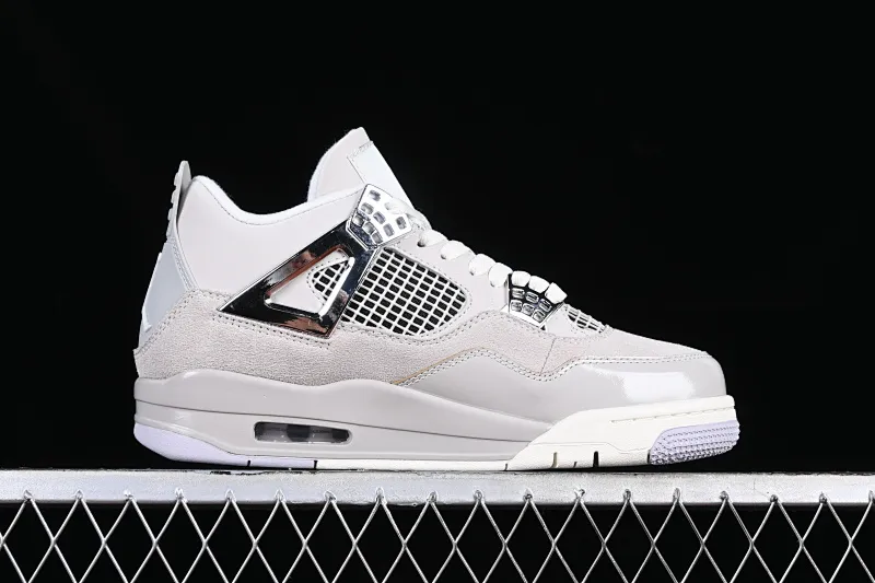 All categories Air Jordan Jordan series basketball shoes Air Jordan 4 Air Jordan 4 Retro "Frozen Moments" AJ4 Joe 4 electroplated silver AQ9129-001